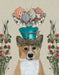 Corgi Milliners Dog, Dog Art Print, Wall art | FabFunky