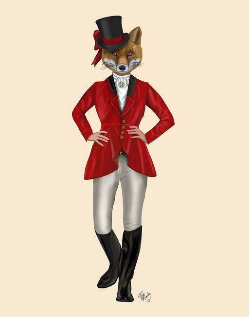 Foxy Lady Hunter 1, Full, Art Print, Canvas Wall Art | FabFunky