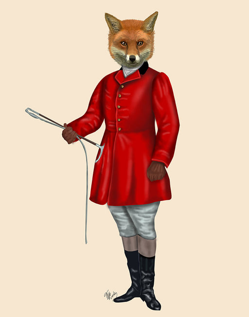 Fox Hunter 3, Full, Art Print, Canvas Wall Art | FabFunky