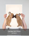 French Kiss Close Up, Dog Art Print, Wall art | Print 18x24inch