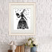 Black Rabbit, Animal Art Print, Wall Art | Print 14x11inch