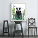 Badger In The Garden, Animal Art Print, Wall Art | Print 14x11inch