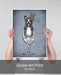 French Bulldog in Wine Glass - Blue, Dog Art Print, Wall art | Print 18x24inch