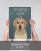Labrador Yellow, You Light Up, Dog Art Print, Wall art | Print 18x24inch