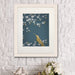 Golden Hummingbird 1, Bird Art Print, Wall Art | Print 14x11inch