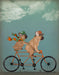 French Bulldog Tandem, Dog Art Print, Wall art | FabFunky