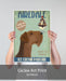 Airedale Ice Cream, Dog Art Print, Wall art | Print 18x24inch