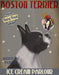 Boston Terrier Ice Cream, Dog Art Print, Wall art | FabFunky