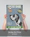 Great Dane, Harlequin, Ice Cream, Dog Art Print, Wall art | Print 18x24inch