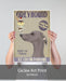 Greyhound, Grey, Ice Cream, Dog Art Print, Wall art | Print 18x24inch