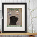 Pug, Black, Ice Cream, Dog Art Print, Wall art | Print 14x11inch