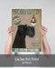 Schnauzer, Black, Ice Cream, Dog Art Print, Wall art | Print 18x24inch