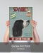 Springer Spaniel, Black and White, Ice Cream, Dog Art Print, Wall art | Print 18x24inch