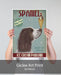 Springer Spaniel, Brown and White, Ice Cream, Dog Art Print, Wall art | Print 18x24inch