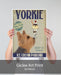 Yorkshire Terrier Ice Cream, Dog Art Print, Wall art | Print 18x24inch