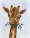 Chewing Giraffe 2, Art Print, Canvas Wall Art | FabFunky