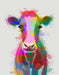 Cow Rainbow Splash, Animal Art Print, Wall Art | FabFunky