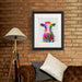 Cow Rainbow Splash, Animal Art Print, Wall Art | Print 14x11inch
