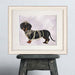 Dachshund and Pearls, Dog Art Print, Wall art | Print 14x11inch
