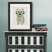 West Highland Terrier Flower Glasses, Dog Art Print, Wall art | Print 14x11inch