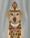 Labrador Yellow and Tiara, Portrait, Dog Art Print, Wall art | FabFunky