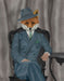 Fox 1930s Gentleman, Art Print, Canvas Wall Art | FabFunky