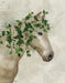 Horse Porcelain with Ivy, Animal Art Print, Wall Art | FabFunky