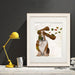 Basset Hound Windswept and Interesting, Dog Art Print, Wall art | Print 14x11inch