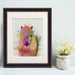 Pony 1 Portrait Rainbow Splash, Animal Art Print | Print 14x11inch