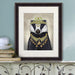 Badger with Tiara, Portrait, Animal Art Print, Wall Art | Print 14x11inch
