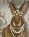 Rabbit and Pearls, Portrait, Art Print, Canvas Wall Art | FabFunky