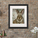 Rabbit and Pearls, Portrait, Art Print, Canvas Wall Art | Print 14x11inch