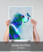 Beagle Blue Splash, Dog Art Print, Wall art | Print 18x24inch