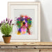 Beagle Rainbow Splash 2, Dog Art Print, Wall art | Print 14x11inch