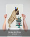 Pug and Birdcage, Dog Art Print, Wall art | Print 18x24inch
