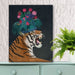 Hot House Tiger 1, Art Print, Canvas Wall Art | Print 14x11inch