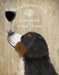 Bernese, Dog Au Vin, Dog Art Print, Wall art | FabFunky