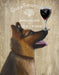 German Shepherd, Dog Au Vin, Dog Art Print, Wall art | FabFunky