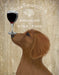 Dachshund Gold, Dog Au Vin, Dog Art Print, Wall art | FabFunky