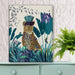 Tropical Leopard, Blue, Art Print, Canvas Wall Art | Print 14x11inch