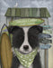 Border Collie, Black and White, Surf Shack, Dog Art Print, Wall art | FabFunky