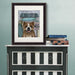English Bulldog Surf Shack, Dog Art Print, Wall art | Print 14x11inch