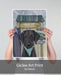 Labrador Black Surf Shack, Dog Art Print, Wall art | Print 18x24inch