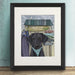 Labrador Black Surf Shack, Dog Art Print, Wall art | Print 14x11inch