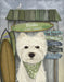 Westie Surf Shack, Dog Art Print, Wall art | FabFunky