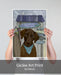 Chocolate Labrador Surf Shack, Dog Art Print, Wall art | Print 18x24inch