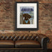 Chocolate Labrador Surf Shack, Dog Art Print, Wall art | Print 14x11inch