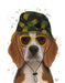 Beagle and Bucket Hat, Dog Art Print, Wall art | FabFunky
