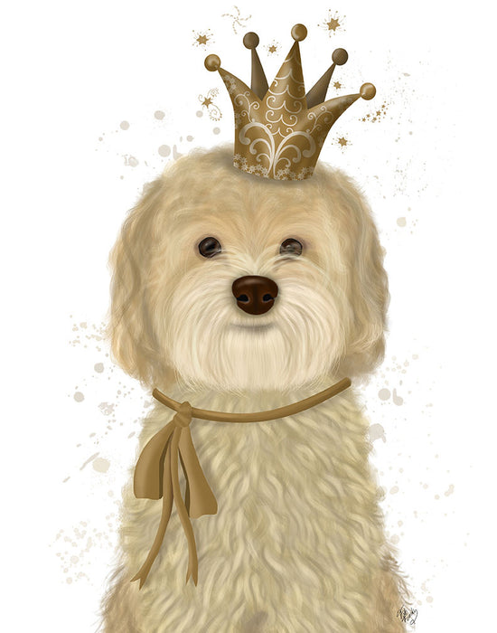 Cockerpoo Princess, Dog Art Print, Wall art | FabFunky