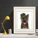 German Shepherd Lederhosen, Dog Art Print, Wall art | Print 14x11inch